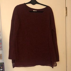Maroon Silence + Noise Sweater, Size S